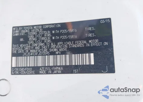 2015 Scion Xb z USA, uszkodzony, nr VIN JTLZE4FEXFJ073595